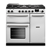 Rangemaster AURA90DFP 90cm Dual Fuel Cooker White