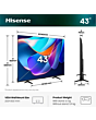 Hisense 43A6STUK 43 inch 4K AI Smart TV Black