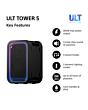 Sony SRSULT500.CEL Black Wireless ULT Tower Speaker