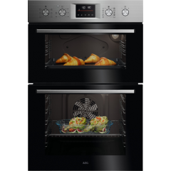 AEG OU5CP40M 61L Stainless Steel Double Electric Oven
