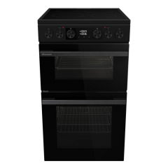 Hisense HDCEC5C10B Double Oven Electric Cooker 50cm Black