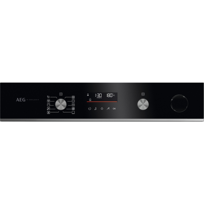 AEG GR6PB52FSB 59.6cm Built In Electric Oven Gloss Black
