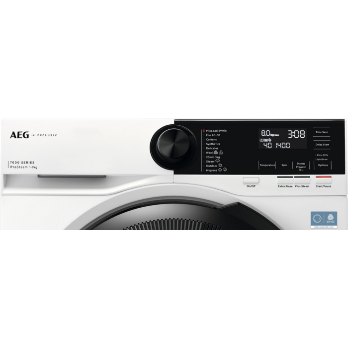 AEG LFSR72944B 9kg 1400 Spin Washing Machine White