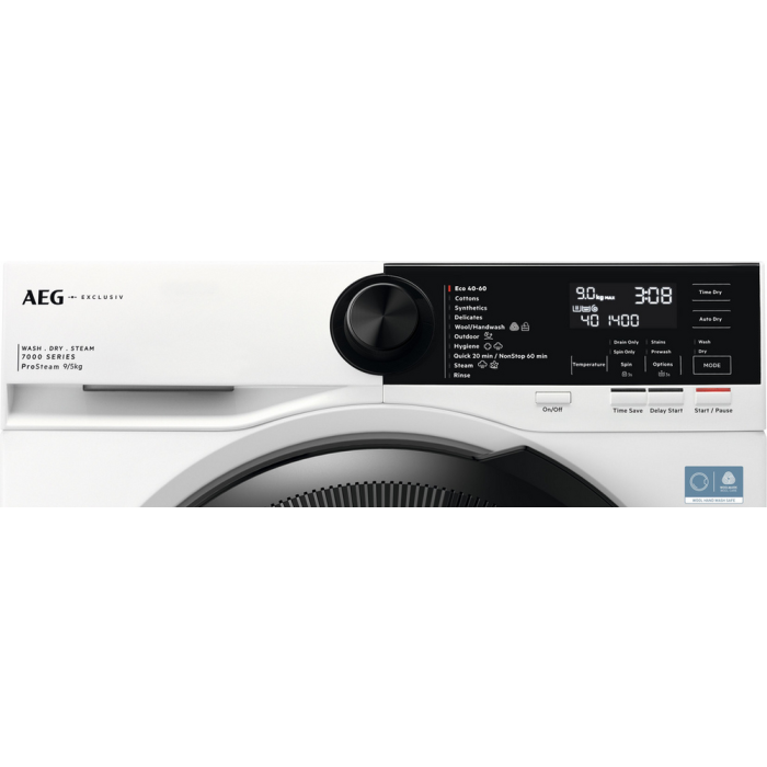 AEG LWR72956M4B 9kg/5kg 1600 Spin Washer Dryer White