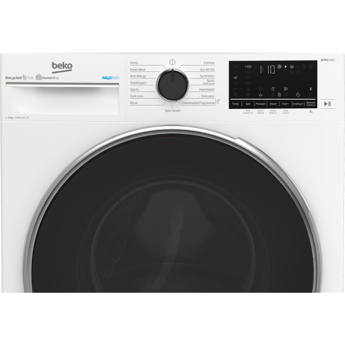 Beko B5W58410AW 8kg 1400 Spin Washing Machine - White
