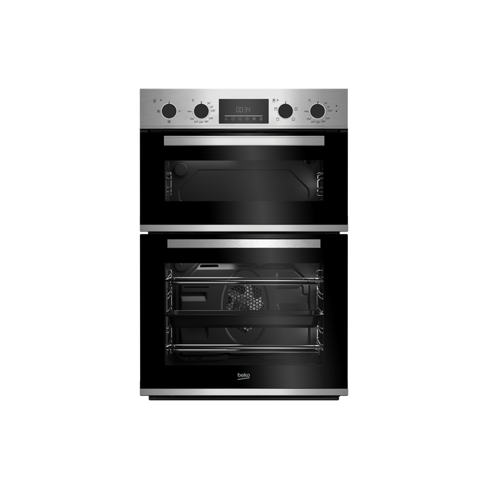 Beko CDFY22309X 60cm Built In High Specification RecycledNet Double Oven - Stainless Steel