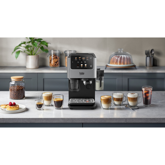 Beko CED7524X Espresso Machine with Grinder Silver