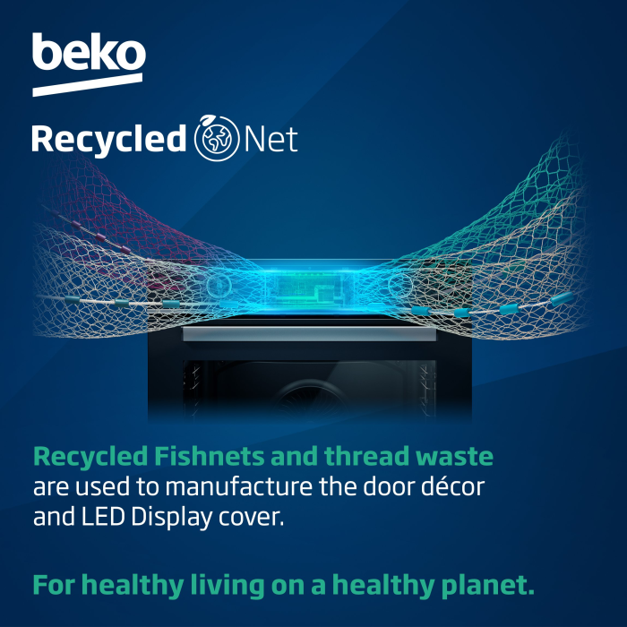 Beko CIFY81X AeroPerfect CIFY81X 60cm Built in RecycledNet Single Fan Oven - Stainless Steel