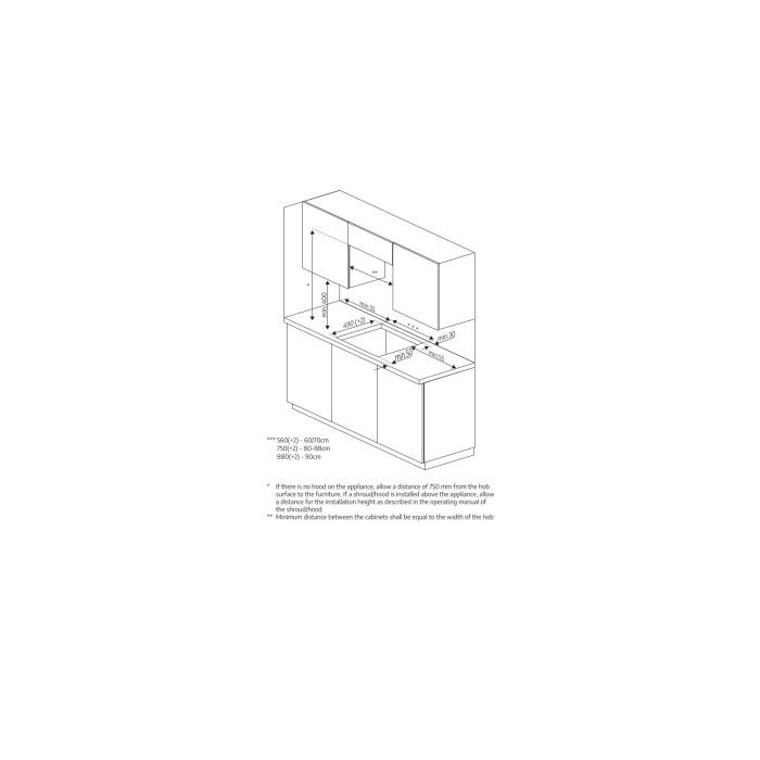 Beko CIHYI21B 58cm Induction Hob - Black