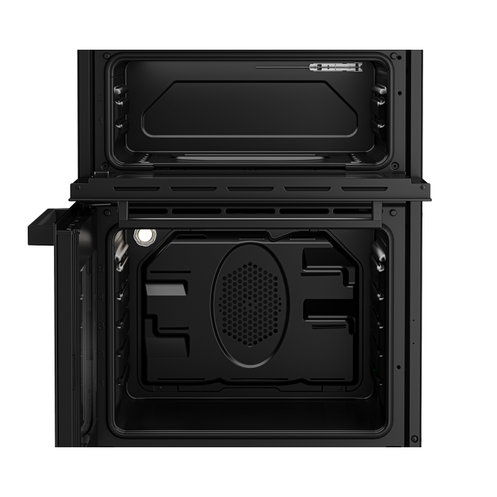 Beko EDC634K 60cm Double Oven Electric Cooker with Ceramic Hob - Black