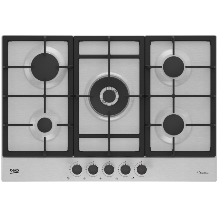 Beko HIAW75225SXE 75cm Gas Hob with Front Controls