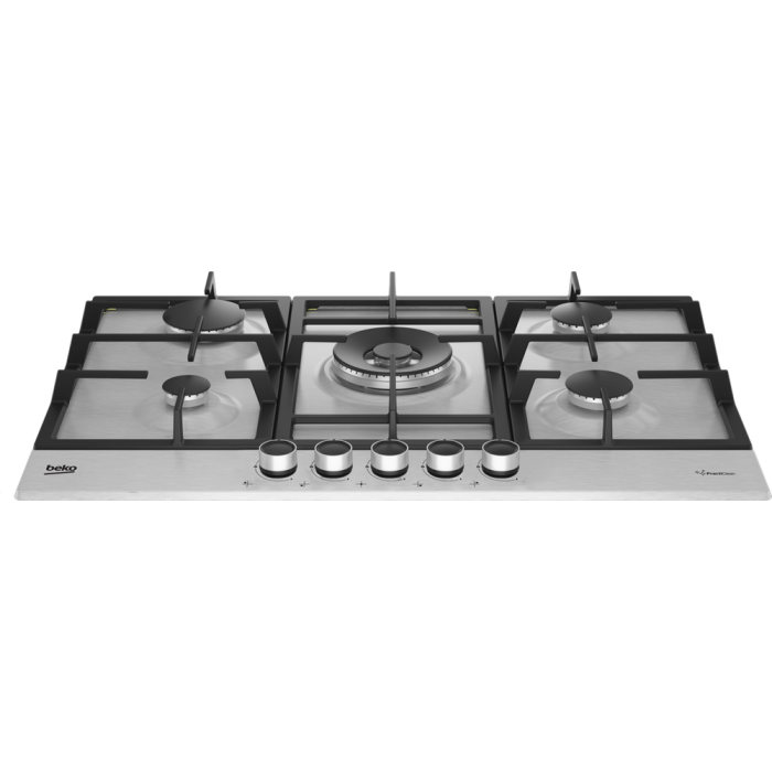 Beko HIAW75225SXE 75cm Gas Hob with Front Controls