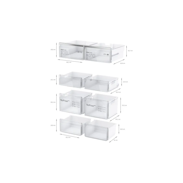 Bosch KFN96APEAG Series 6 French Door American Style Fridge Freezer