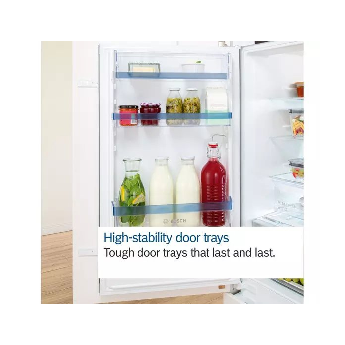 Bosch KIN86VSE0G 54.1cm 60/40 Integrated No Frost Fridge Freezer - Sliding Hinge