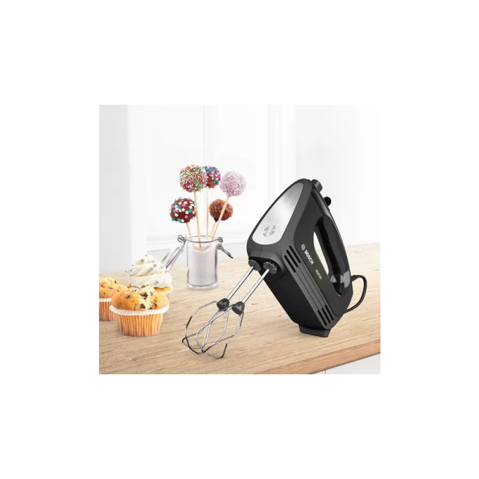 Bosch MFQ2420BGB CleverMixx Hand Mixer, - Black