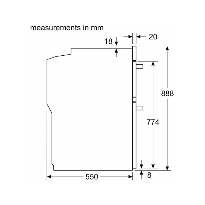 Bosch MHA133BR0B Series 2 Built-In Double Electric Oven