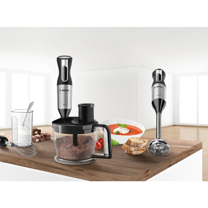 Bosch MSM6S90BGB ErgoMixx Hand Blender with Food Processor 750W - Black & Silver