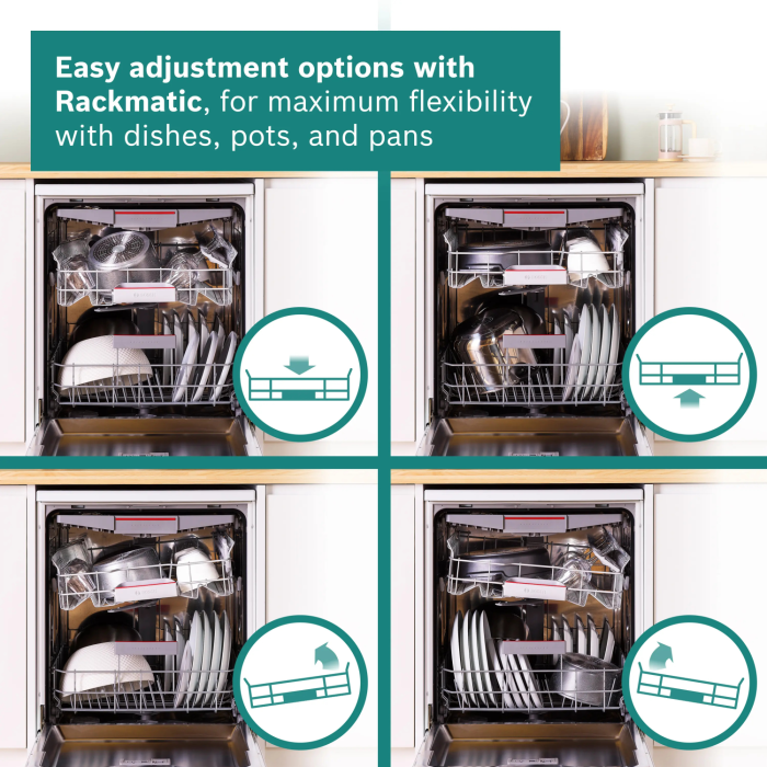 Bosch SMS4EMI06G WiFi Dishwasher 14 Place Stainless