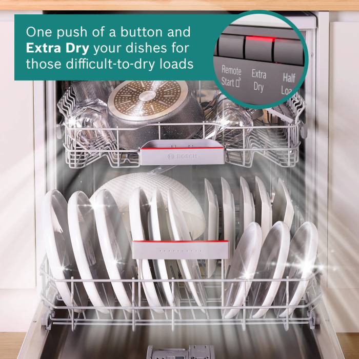 Bosch SMS4EMI06G WiFi Dishwasher 14 Place Stainless
