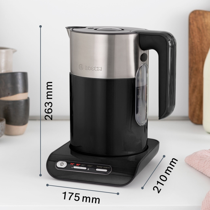 Bosch TWK8633GB 1.5 Litres Jug Kettle - Black