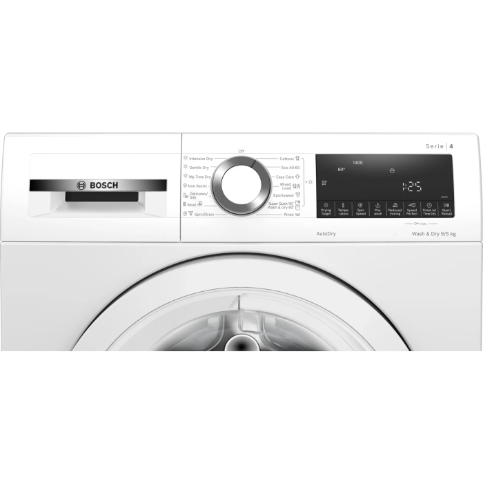 Bosch WNA144V9GB 9kg/5kg 1400 Spin Washer Dryer - White