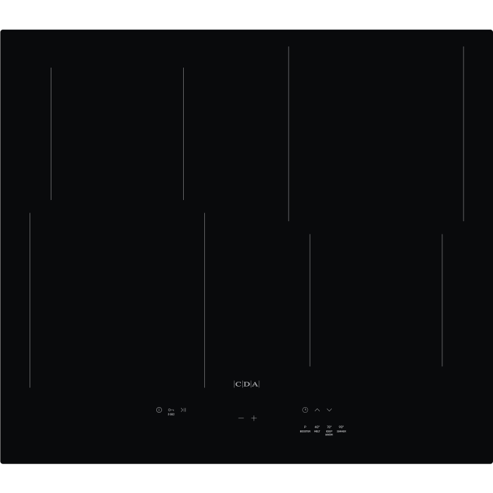 CDA HN6112FR 60cm 4 zone Induction hob - Black