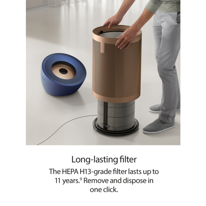 Dyson BP04 Air Purifier Fan Prussian Blue Gold