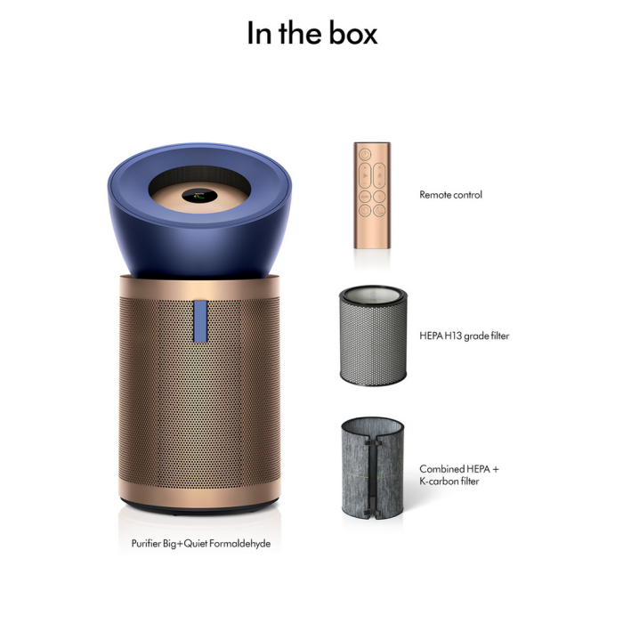 Dyson BP04 Air Purifier Fan Prussian Blue Gold