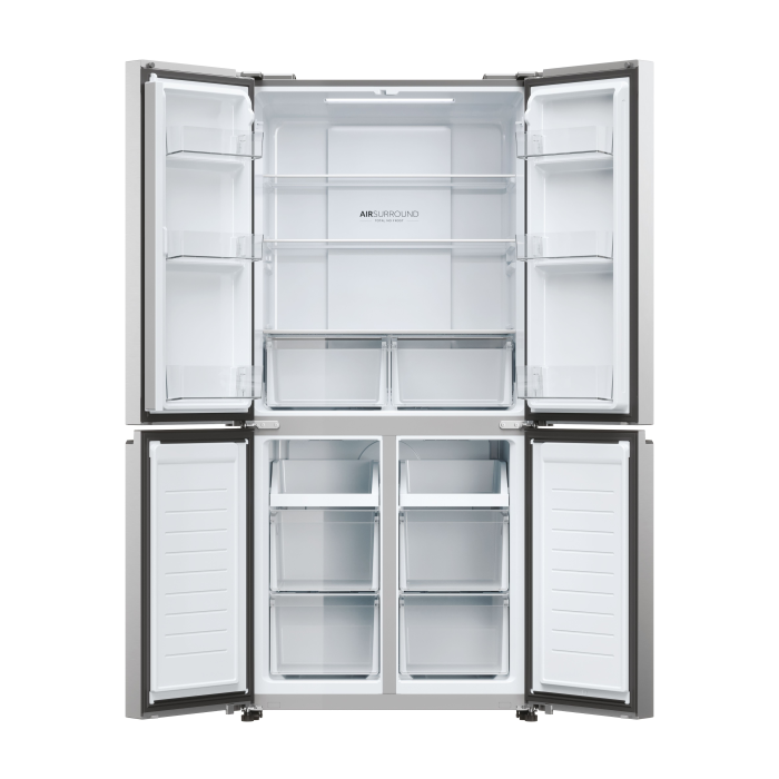 Haier HCR3818ENMM 83.3cm Total No Frost Multi Door Fridge Freezer - Inox
