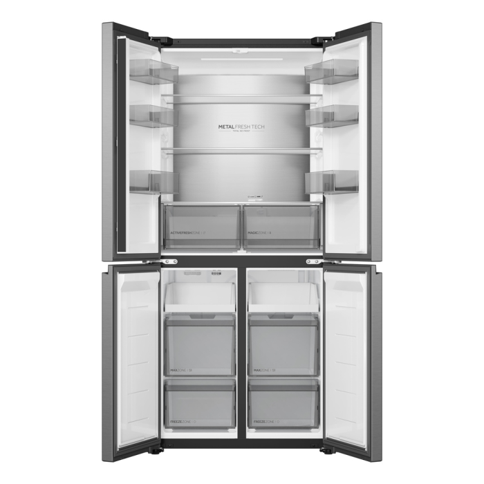 Haier HCR58S18DNMM 60/40 Fridge Freezer Inox