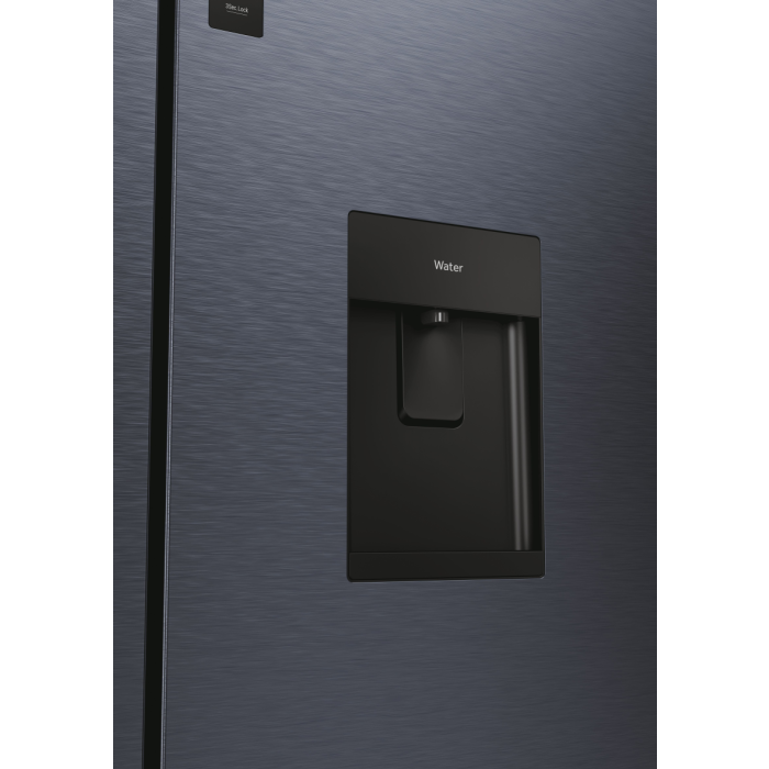 Haier HCR5919EHMB 90cm 60/40 Frost Free American Fridge Freezer - Brushed Black