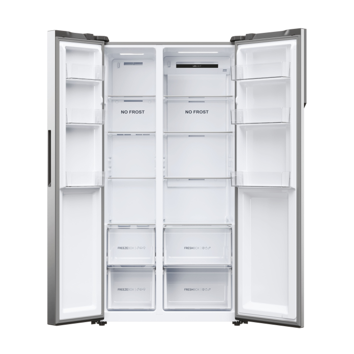 Haier HSR5918DNMP 90.5cm Total No Frost Fridge Freezer - Pt. Inox