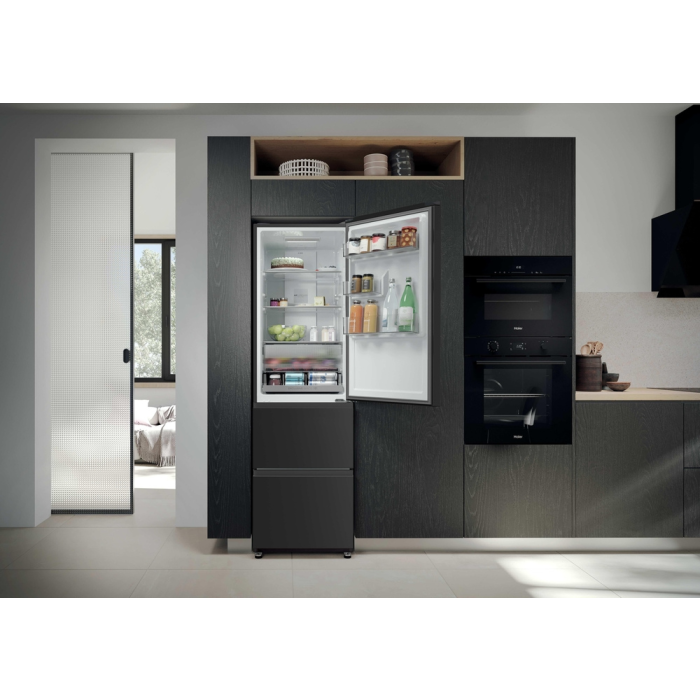 Haier HTR3518ENMTK 60/40 Fridge Freezer Black