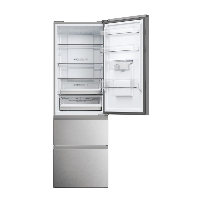 Haier HTW5618EWMG 60/40 Silver Fridge Freezer