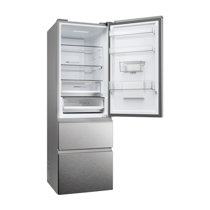 Haier HTW5618EWMG 60/40 Silver Fridge Freezer