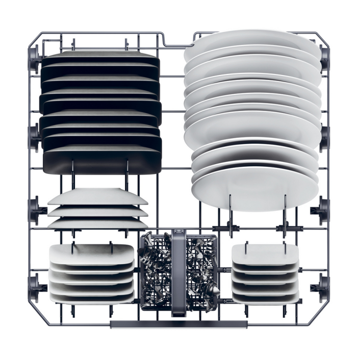 Haier XF 5C7M0W-80 White Dishwasher 15 Place Settings