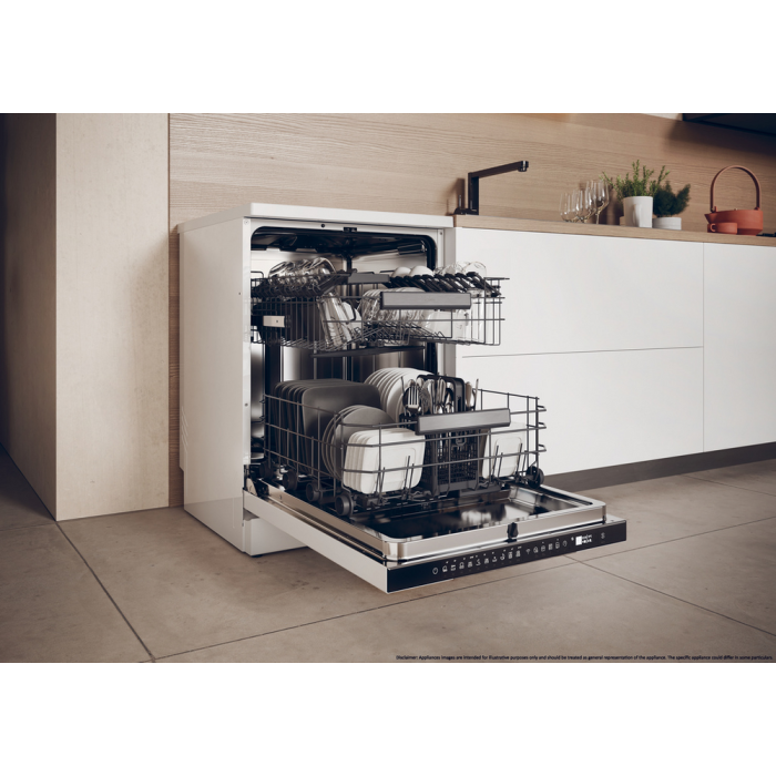 Haier XF 5C7M0W-80 White Dishwasher 15 Place Settings