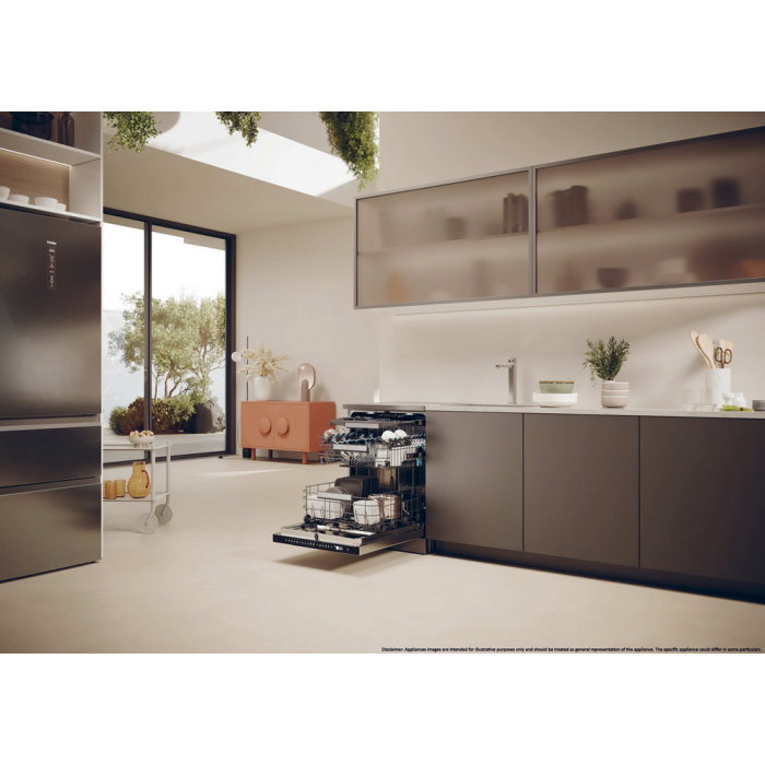 Haier XF 6B2M3BX-80 Silver Dishwasher 16 Settings