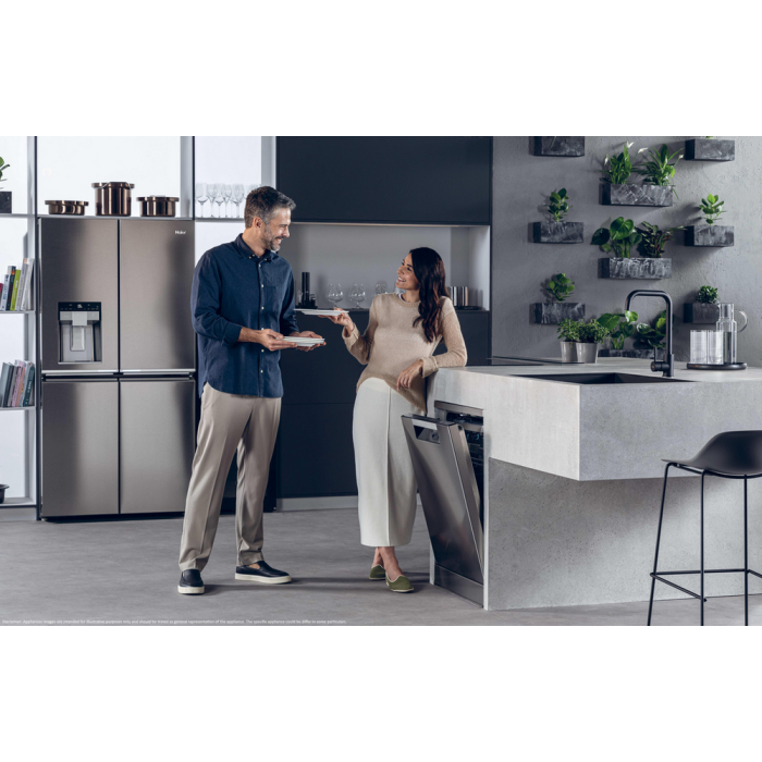Haier XF 6B2M3BX-80 Silver Dishwasher 16 Settings