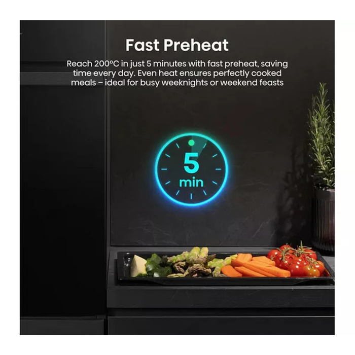 Hisense BI622ABPGUK Built-In Electric Steam Oven Jet Black