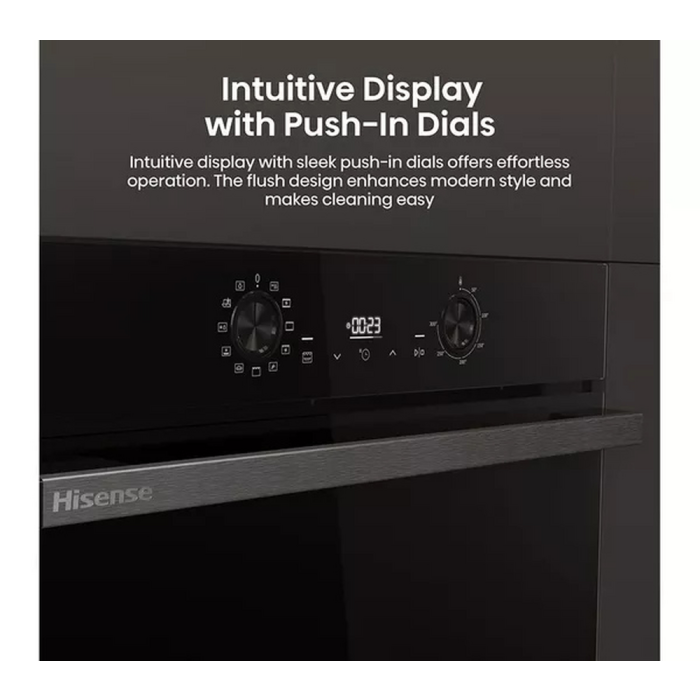 Hisense BI622ABPGUK Built-In Electric Steam Oven Jet Black