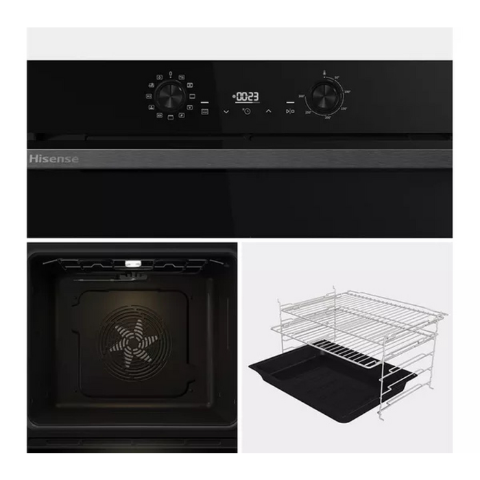 Hisense BI622ABPGUK Built-In Electric Steam Oven Jet Black