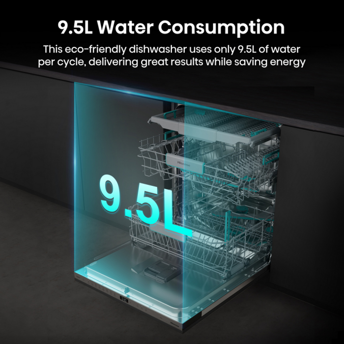 Hisense HV16AUK Integrated Dishwasher with 16 Place Settings