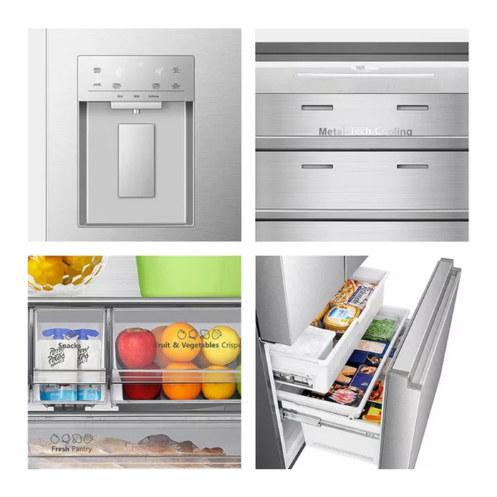 Hisense RF815N4SESE Silver No Frost Fridge Freezer