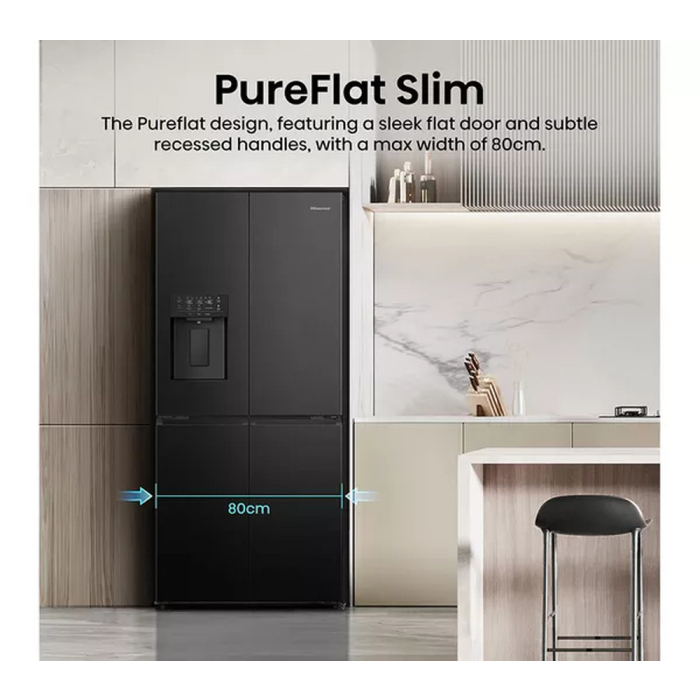Hisense RQ5P470SYFD Total No Frost Fridge Freezer Black