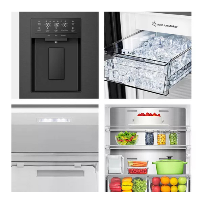 Hisense RQ5P470SYFD Total No Frost Fridge Freezer Black