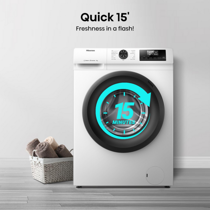 Hisense WF1Q7021BW 7kg Steam Washing Machine White