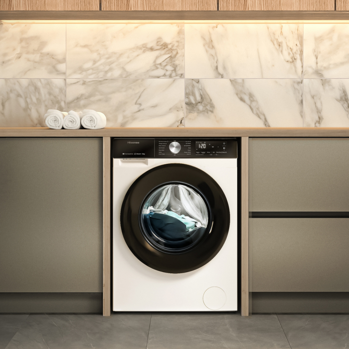 Hisense WF3S1243BW3 12kg 1400 Spin Steam Washer