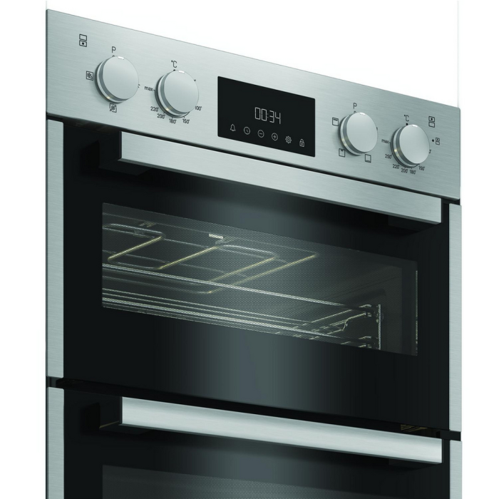 Hotpoint DIH10DIX 59.4cm Built-in Electric Double Oven Silver