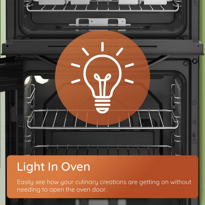 Hotpoint HDE6VDCASB1 50cm Double Oven Cooker Black